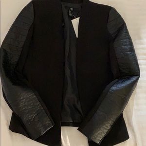 H&M leather blazer